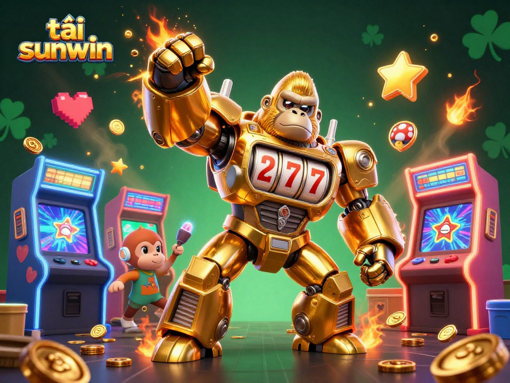Experience thrilling action while playing tải sunwin with a vibrant 3D casino scene.