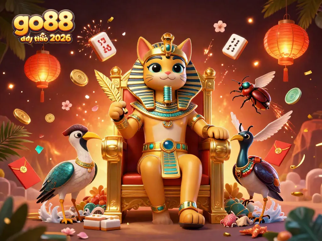Engage in exciting gameplay with go88 đổi thưởng 2026, featuring vibrant 3D characters and casino elements.